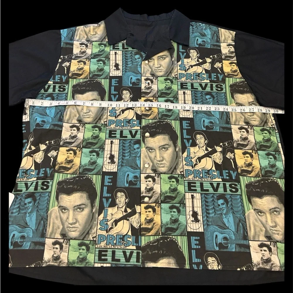 RARE VINTAGE 1960’s Elvis Presley Enterprises Patchwork Shirt Bowling Shirt EPE - Picture 4 of 9